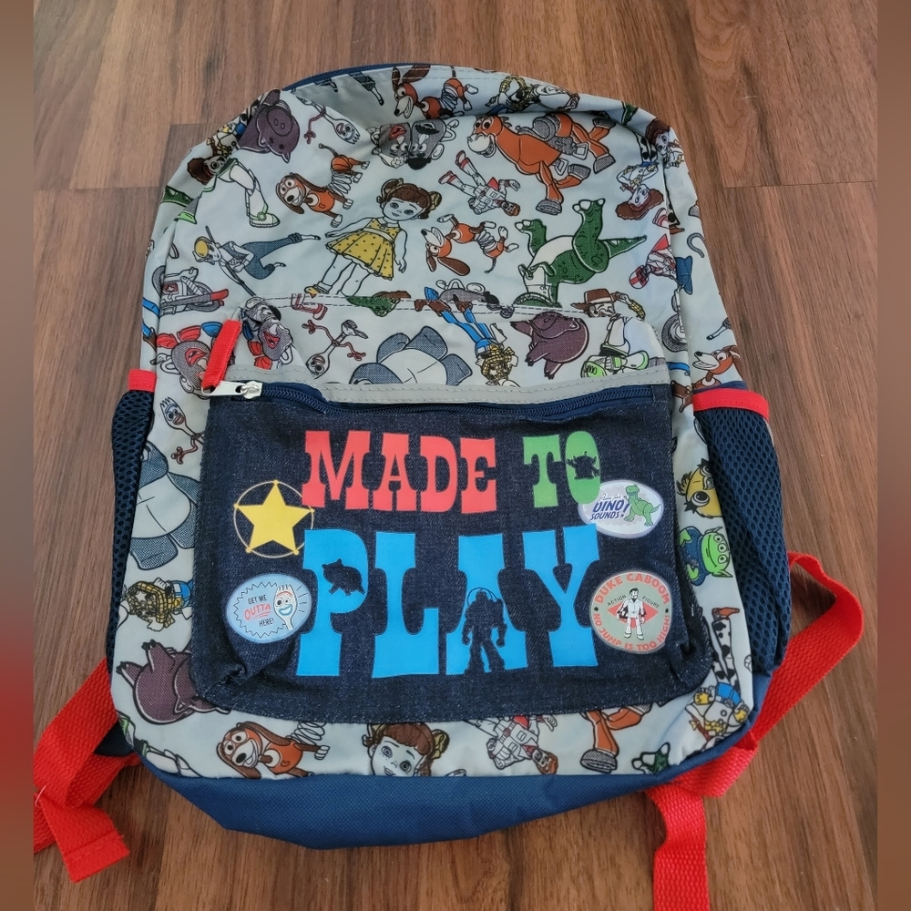 Disney Kids Backpack - Multicolor with Red Accents